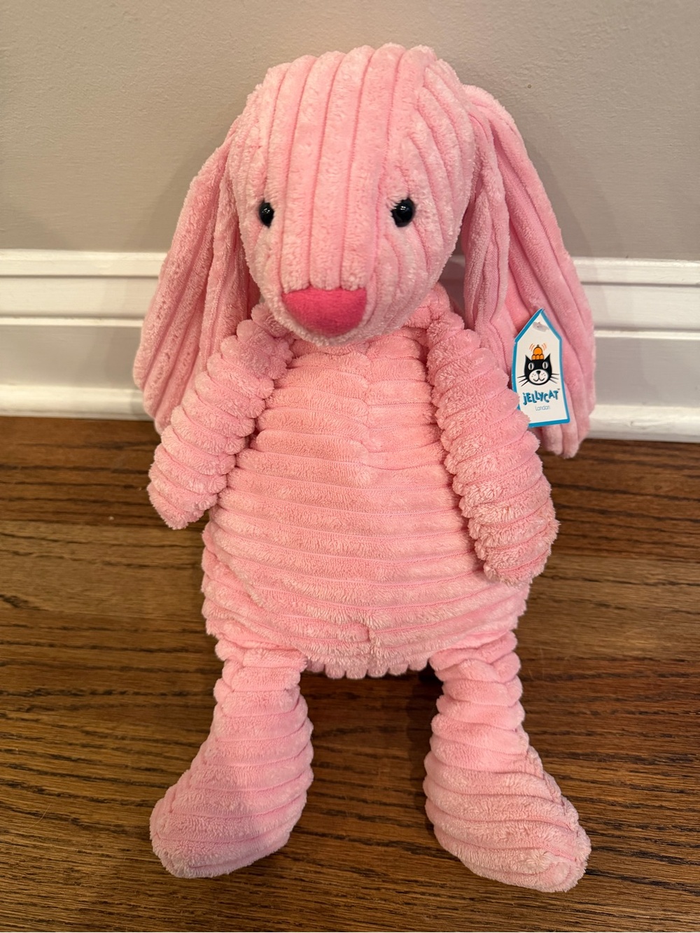 Jellycat Cordy Roy Hare Pink Bunny Large Rabbit Plush Soft Toy Corduroy Retired